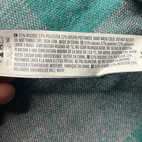 English Factory Plaid Knit Skirt - Picture 5 of 7